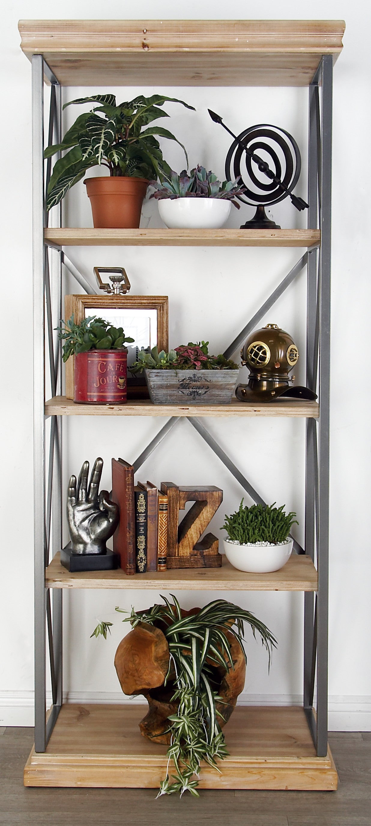 Wood & Metal Shelf