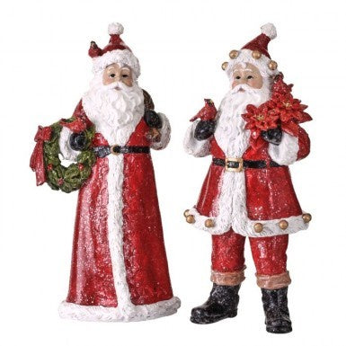 Resin Santa with Cardinals (Various Styles)