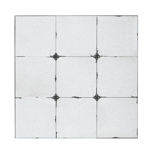 Antique Glass Square Wall Mirror