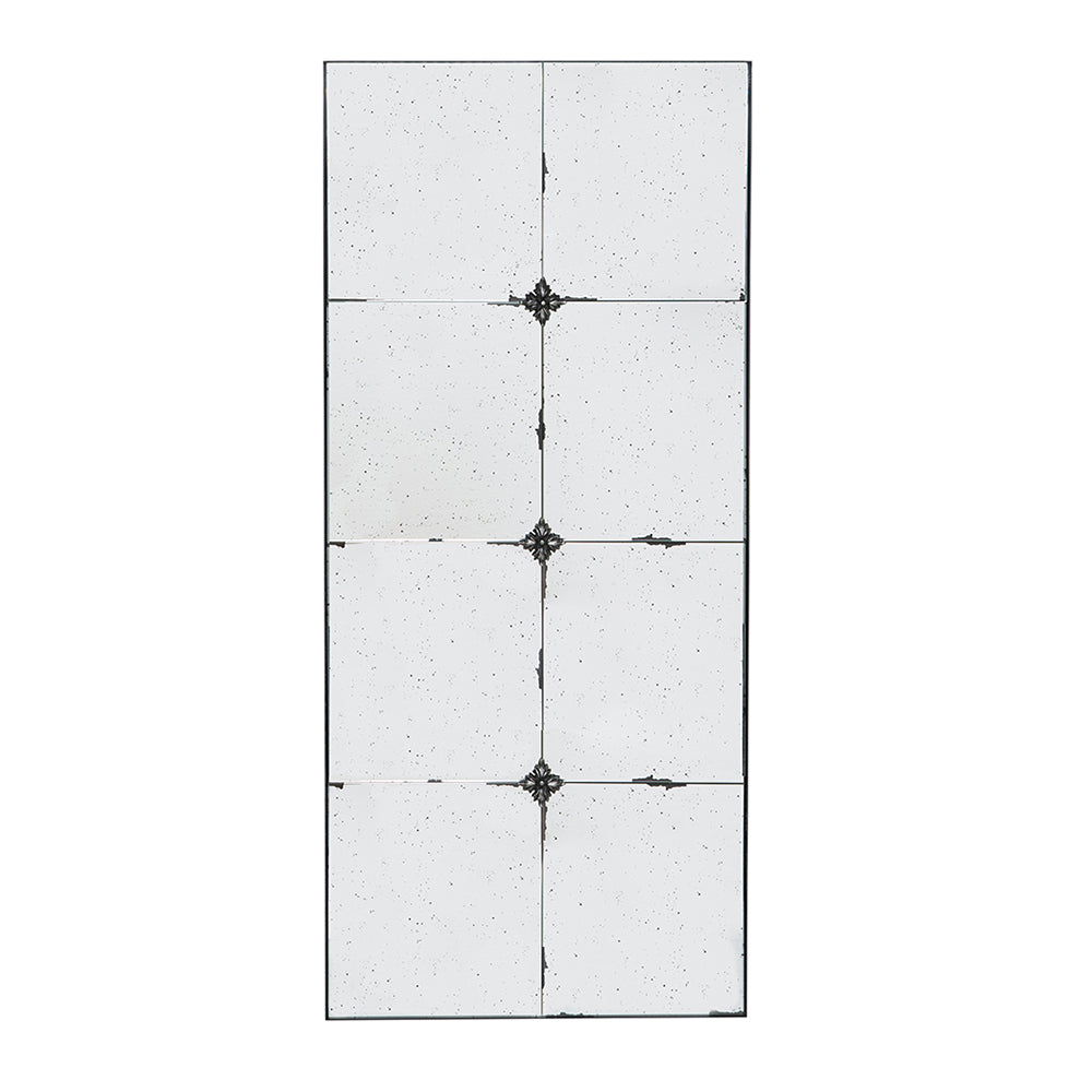 Antique Glass Rectangular Wall Mirror