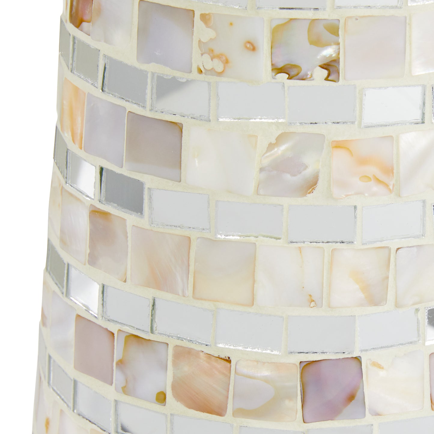 Mirror and Shell Table Lamp