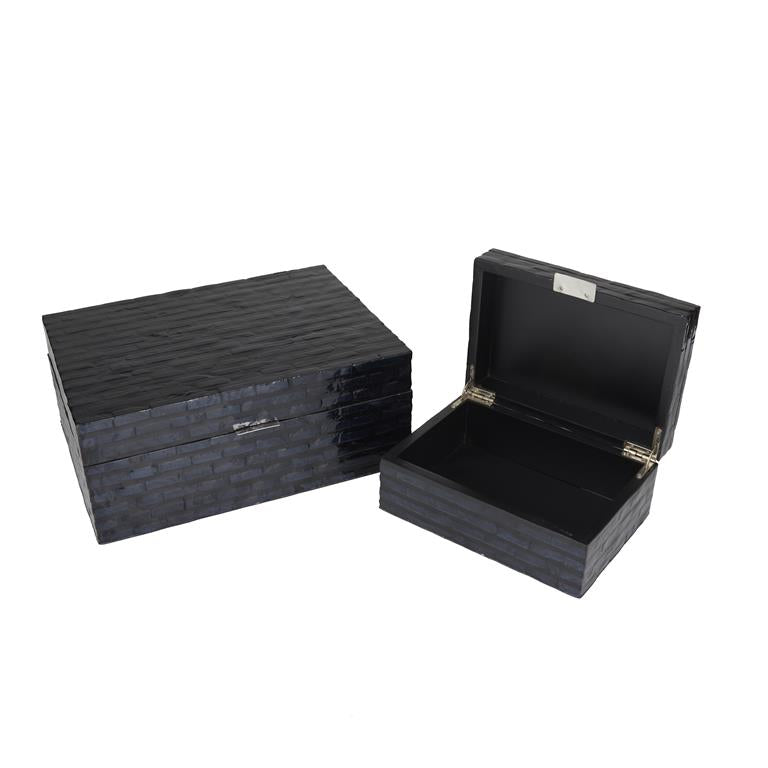 Glossy Black Storage Box (Various Sizes)