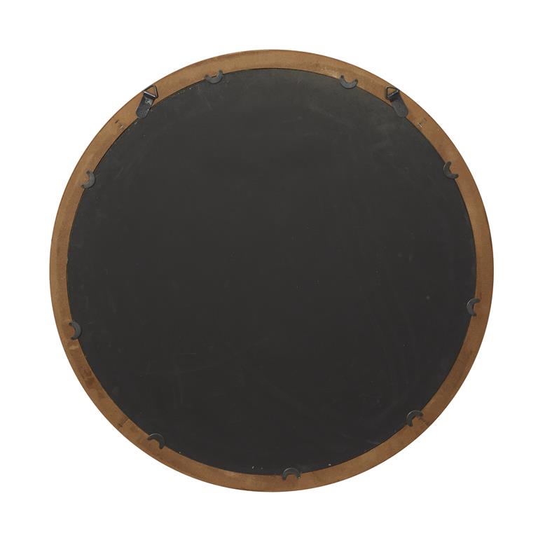 Brown Natural Wood Wall Mirror