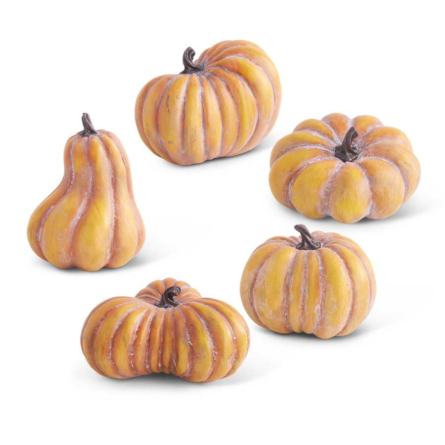 Orange Resin Pumpkin (Various Styles)