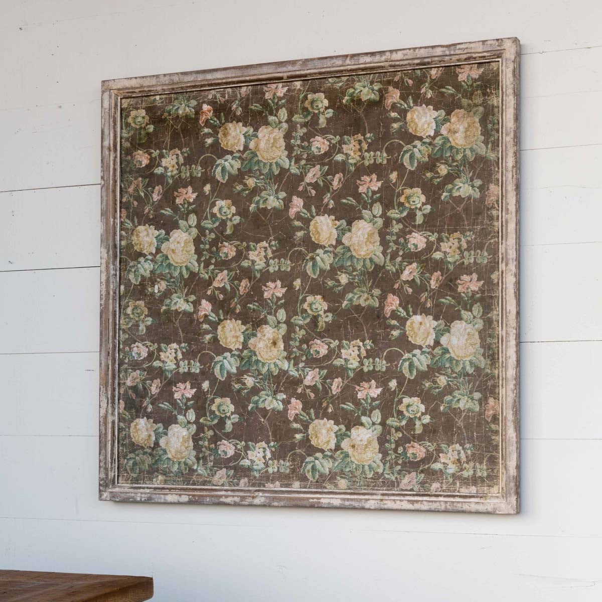 Framed Vintage Rose Wallpaper