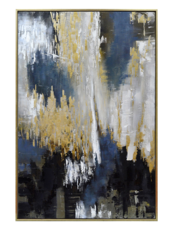 Abstract Framed Canvas