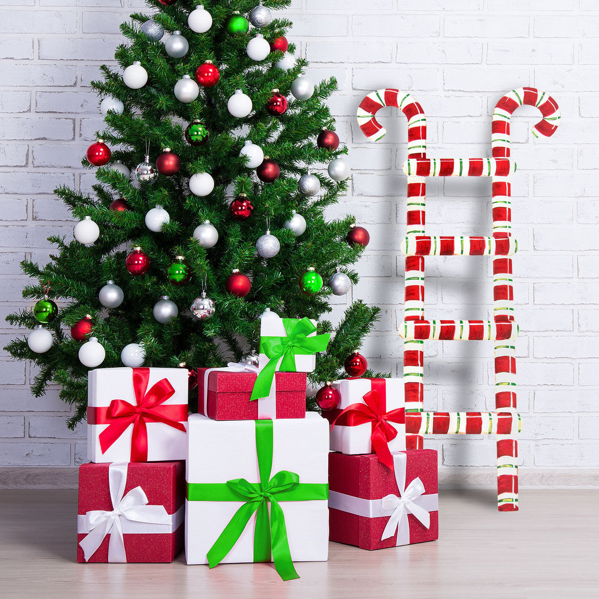 Candy Cane Ladder & Ornament Holder