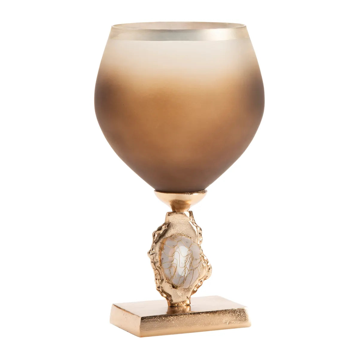 Esme Vase with Wrapped Agate Accents, Medium