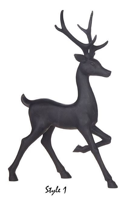 16.5" Matte Black Deer (Various Styles)