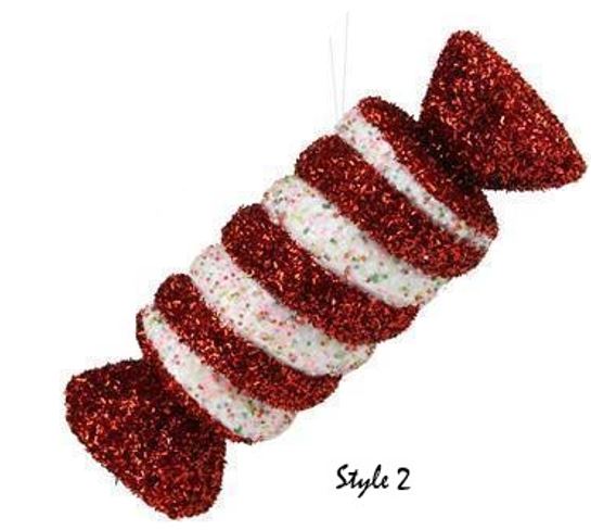 Sprinkled Swirl Candy Ornament (Various Styles)