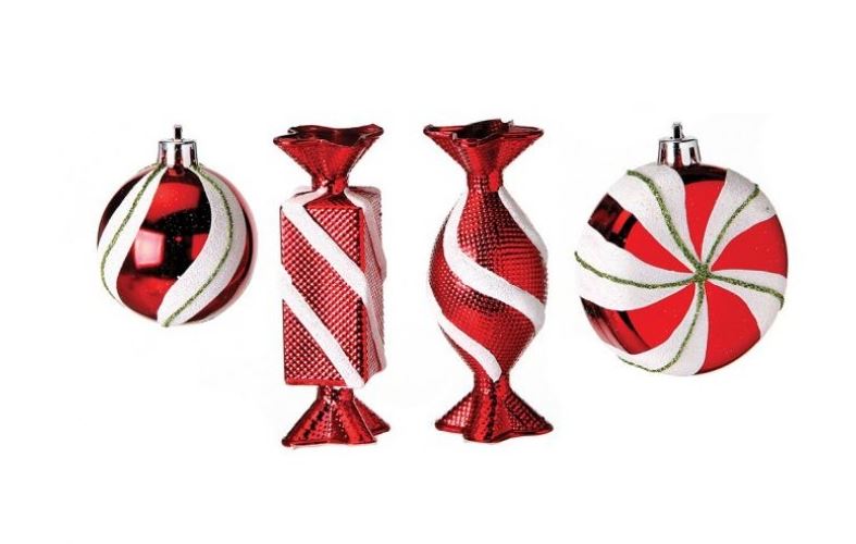 Candy Ornaments, Assorted Box of 12