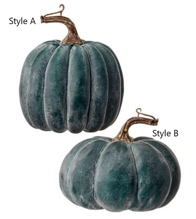 Teal Weathered Pumpkin, Large (Various Styles)