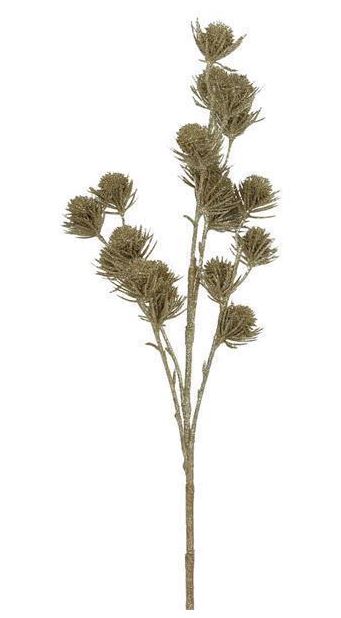 17" Thistle Spray, Gold