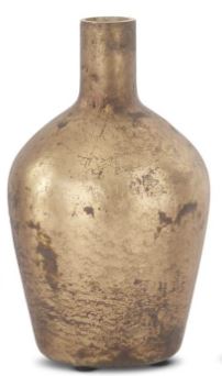 Antique Brown Matte Glass Bottle Vase (Grad Sizes)