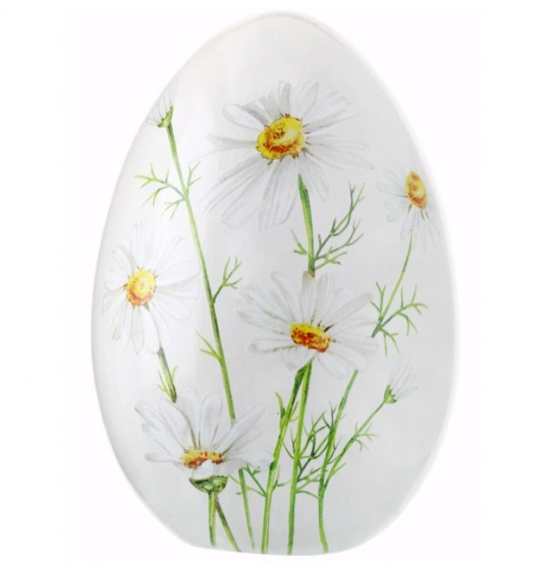 Terracotta Daisy Egg, Large