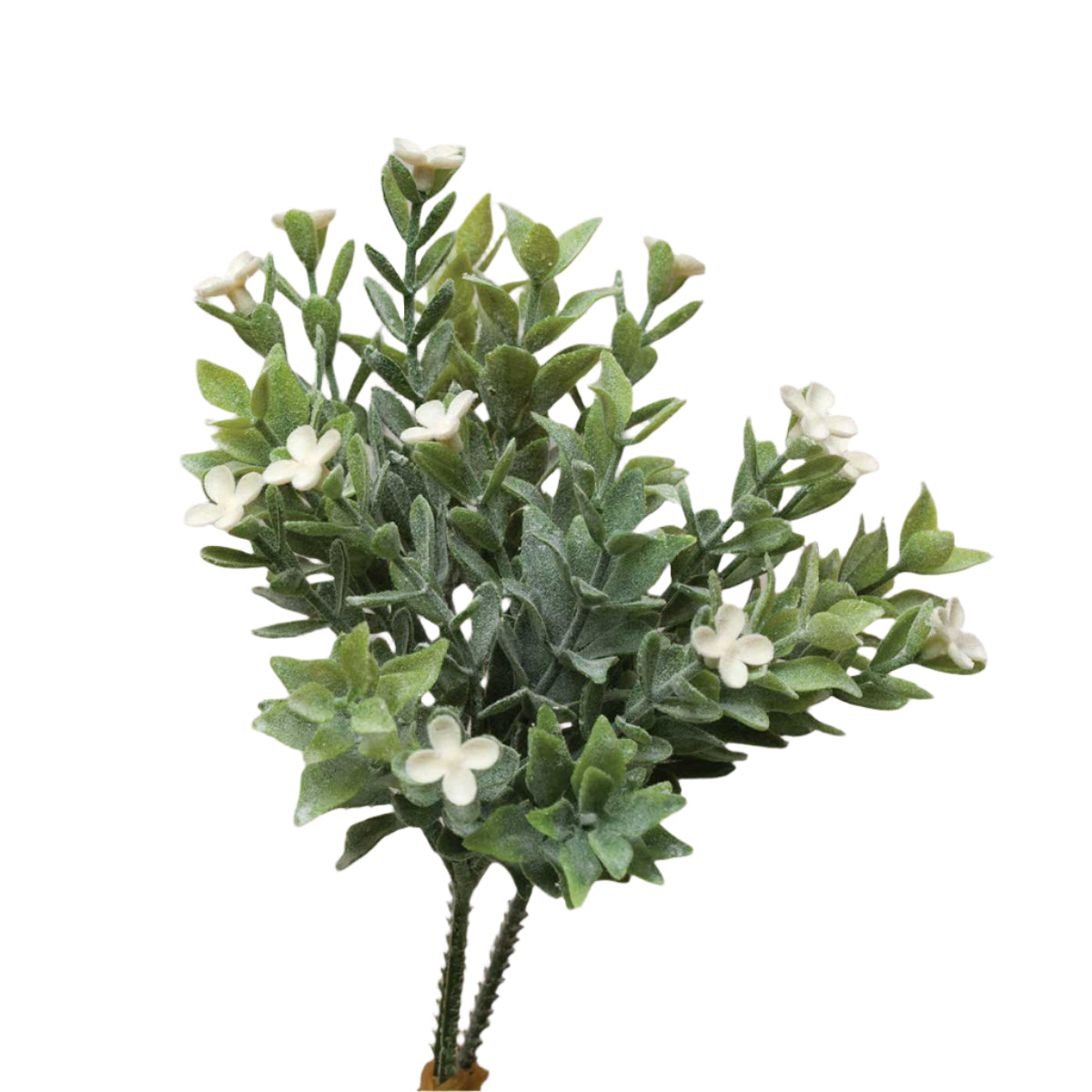 8" Flowering Bush, White