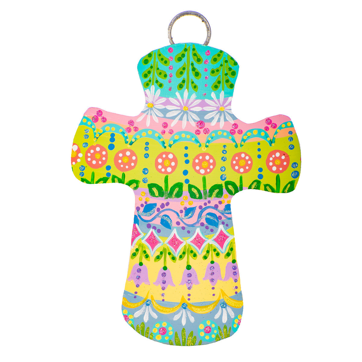 Folk-Art Cross Charm