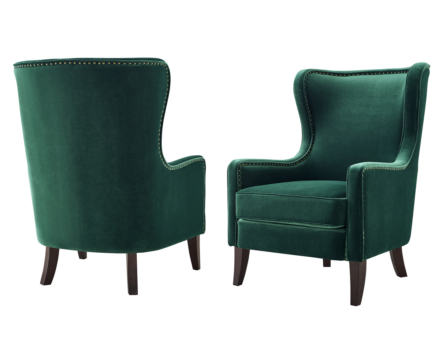 Rachel Velvet Wingback Chair