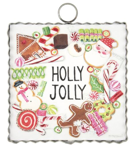 Holly Jolly Wreath Mini Gallery Print