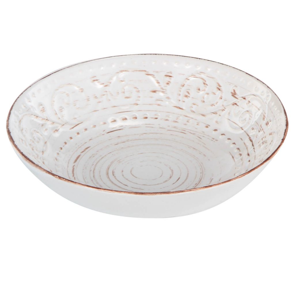 Rustic Flare Bowl, Cream
