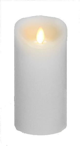 Wax Flickering Candle, 3"W x 6"H (Various Colors)