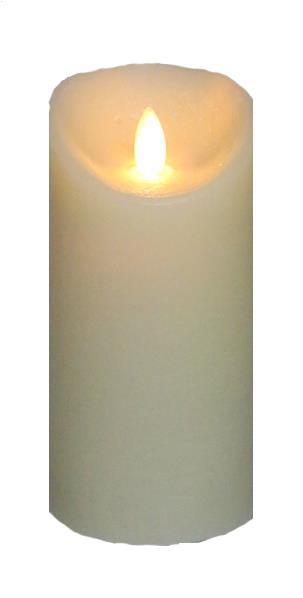 Wax Flickering Candle, 3"W x 6"H (Various Colors)