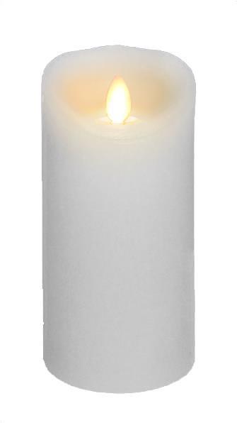 Wax Flickering Candle, 4"W x 8"H (Various Colors)