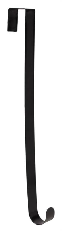 Metal Over The Door Wreath Hanger, Black