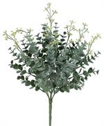 14" Seeded Eucalyptus Bush, Green Beige