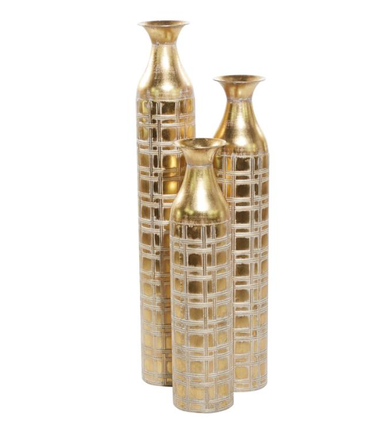 Modern Gold Glam Vase (Various Sizes)