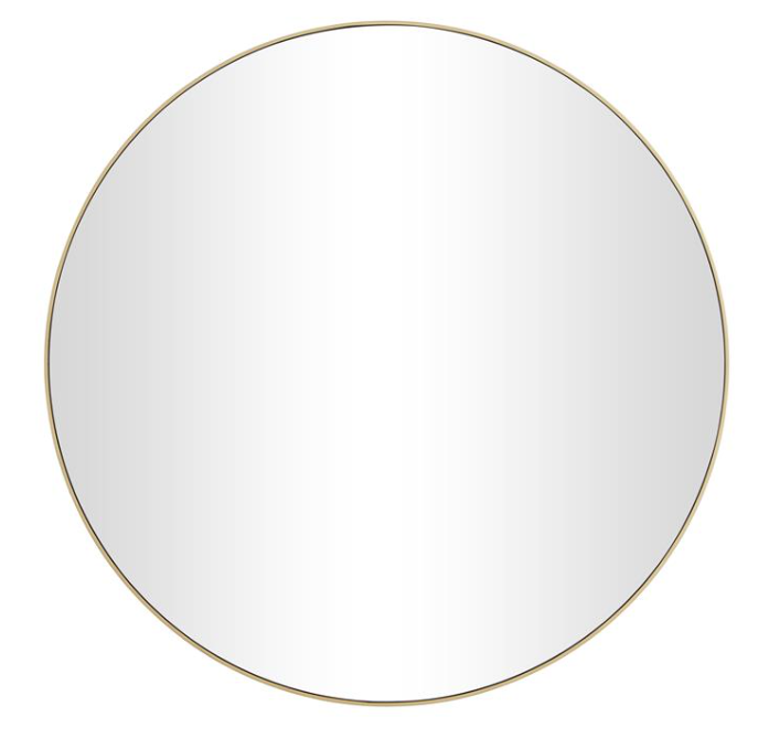 Simple Gold Contemporary Wall Mirror