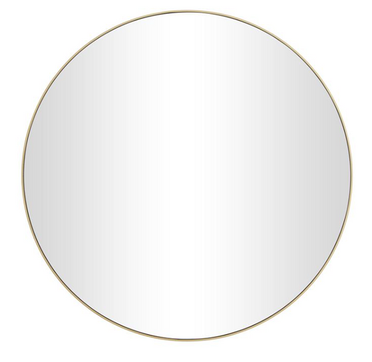 Simple Gold Contemporary Wall Mirror