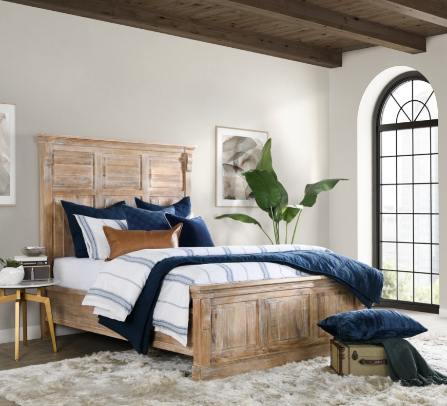 Jayson 3 Piece King Duvet Set, Blue Stripe