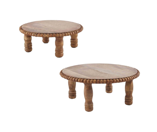 Beaded Pedestal Riser, Various Sizes