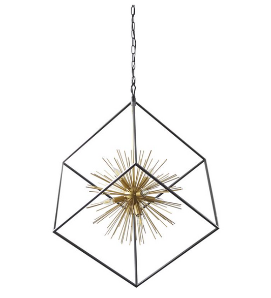 Gold Metal Contemporary Chandelier
