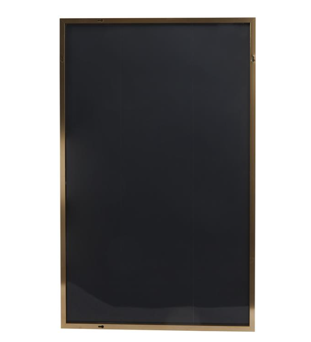Simplistic Gold Metal Wall Mirror