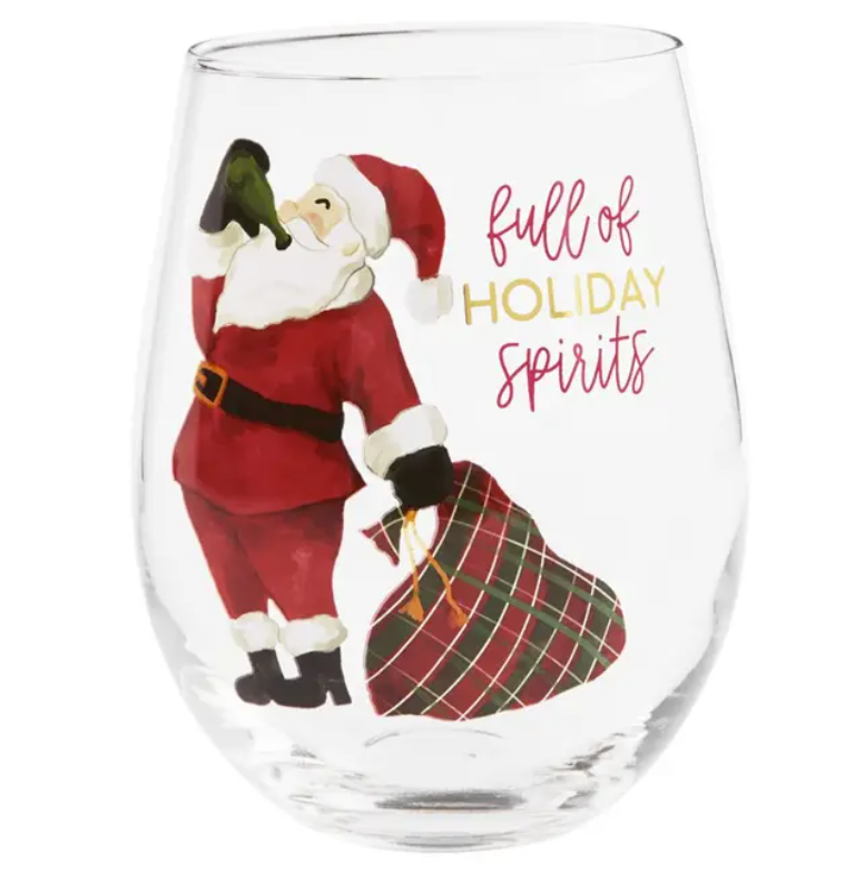 Christmas Drinking Wine Glass (Various Styles)