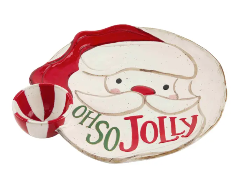 Christmas Farm Santa Chip & Dip Set