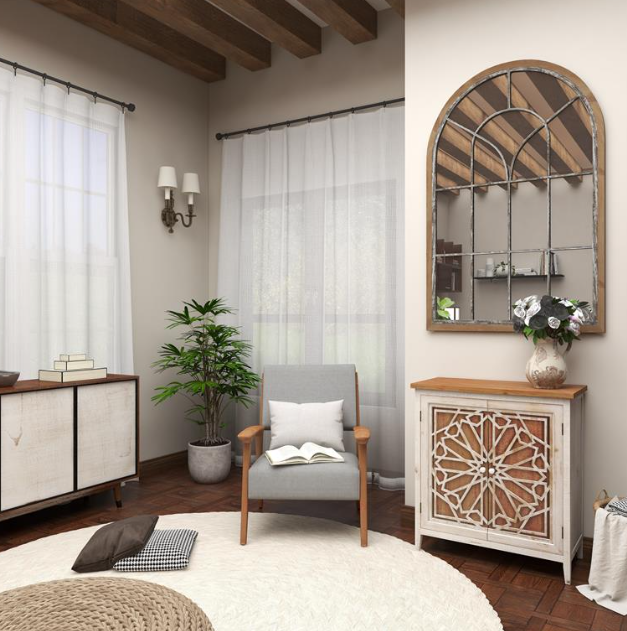 Wood & Metal Mirror