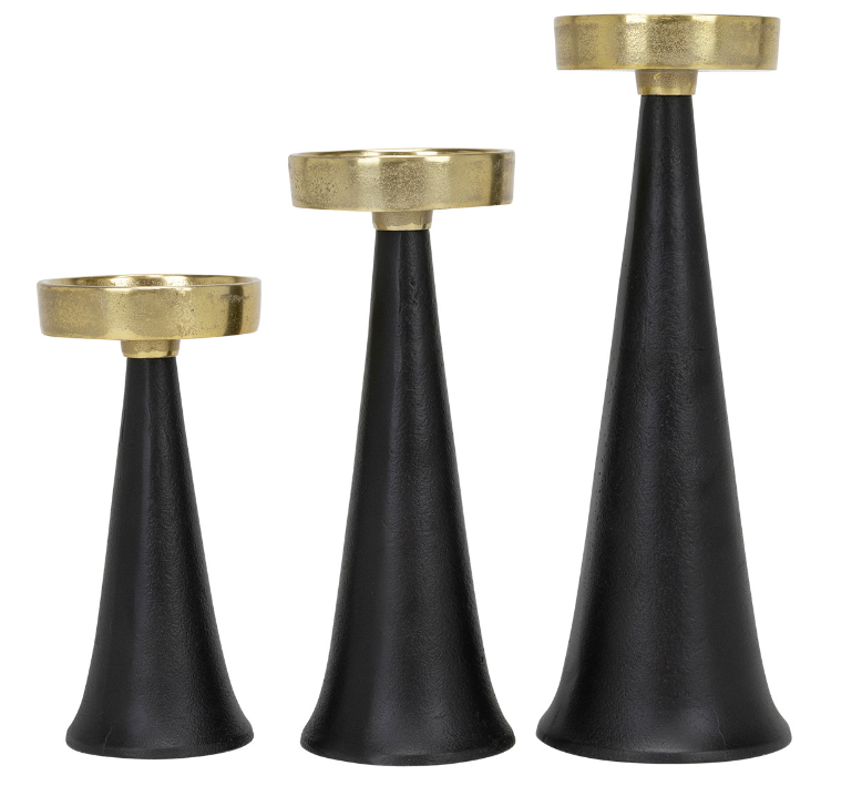 Attica Candleholders, Set of 3