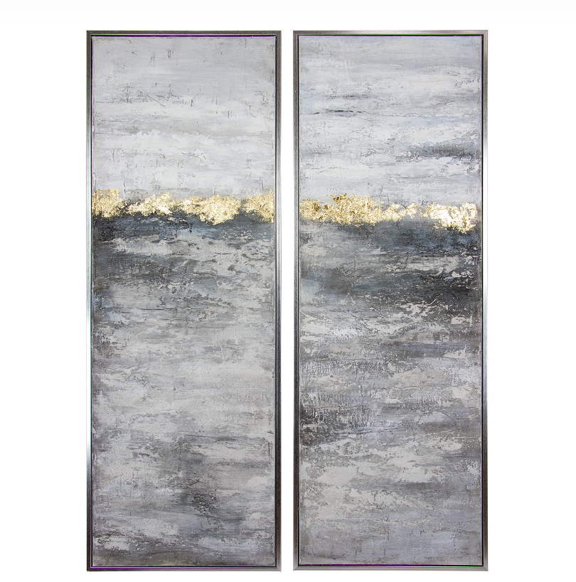 Gesture Hand-Painted Wall Art, Set of 2