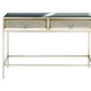 Silver and Wood Glam Console Table