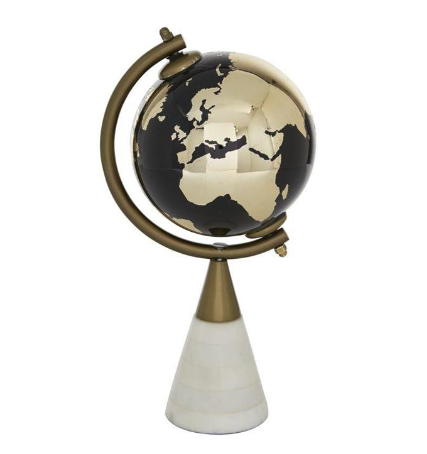 Glass Globe with Marble Base (Small)