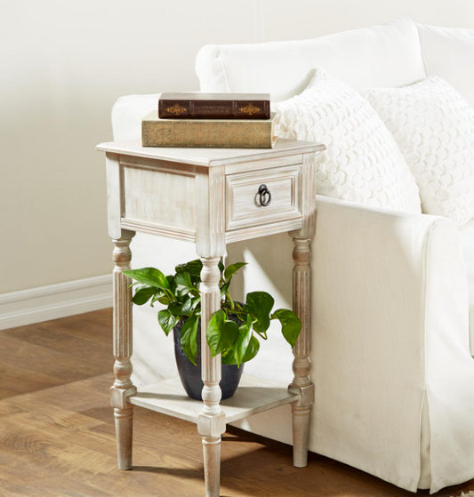 Square Wood Side Table