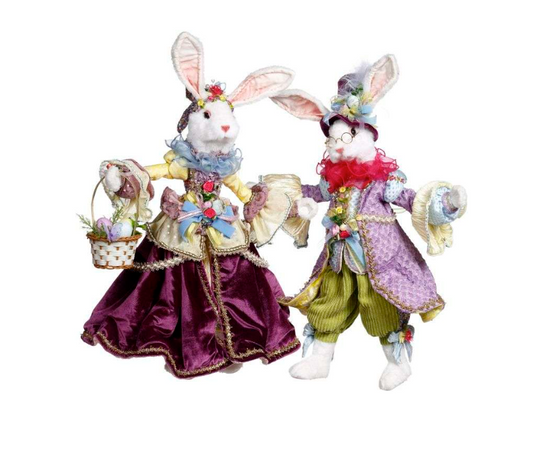 26" Mr & Mrs Cottontail Rabbit