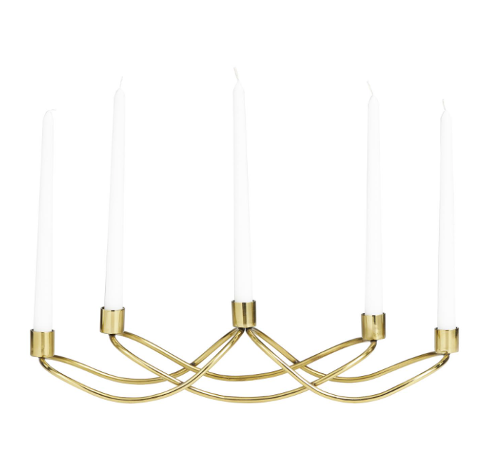 Gold Stainless Steel Candelabra