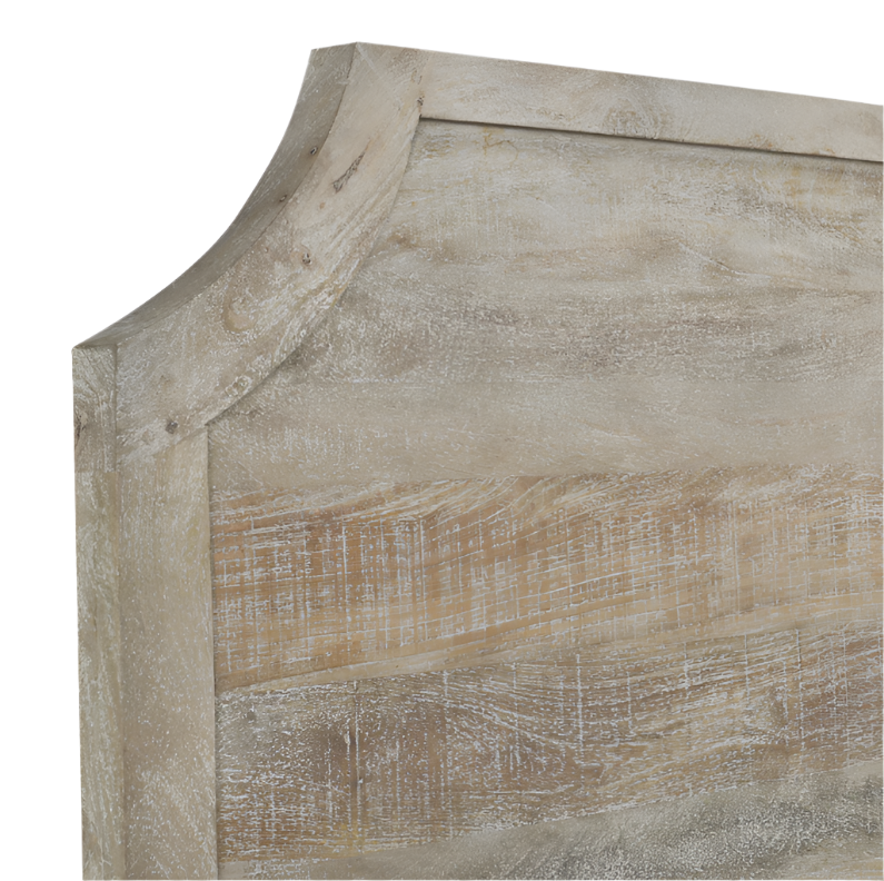 Francesca Solid Wood King Bed, Vintage Taupe
