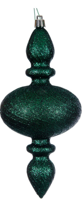 Large Midnight Green Swirl Finial (Various Styles)