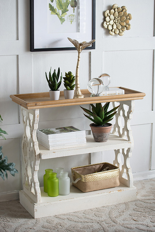 Wooden Distressed Shelf