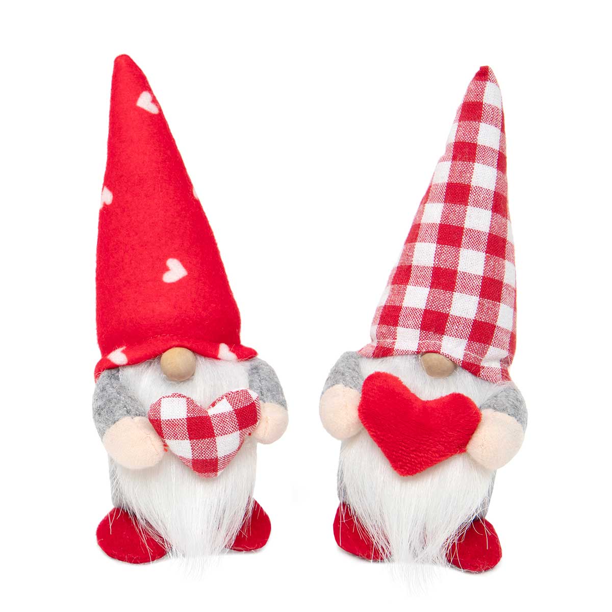Small Valentine Heart Gnome with Wood Nose (Various Styles)